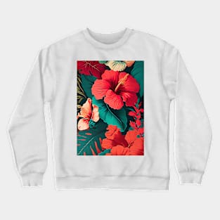 Botanical Flowers Crewneck Sweatshirt